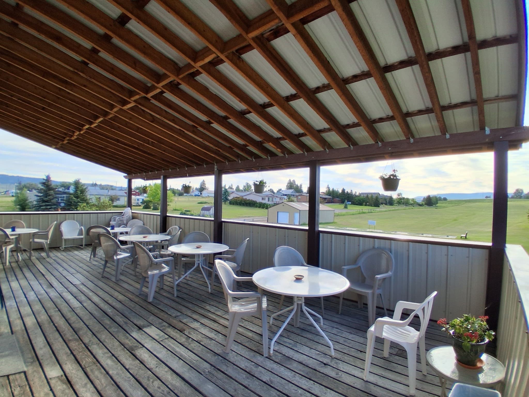 Outdoor deck at Arrowhead Meadows